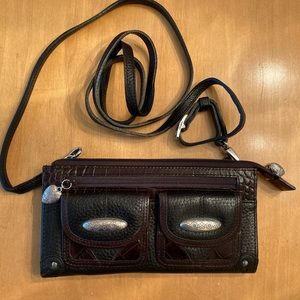 Brighton Leather Crossbody Wallet